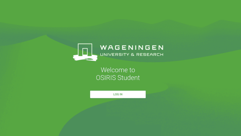 Osiris WUR: de stappen om in te loggen